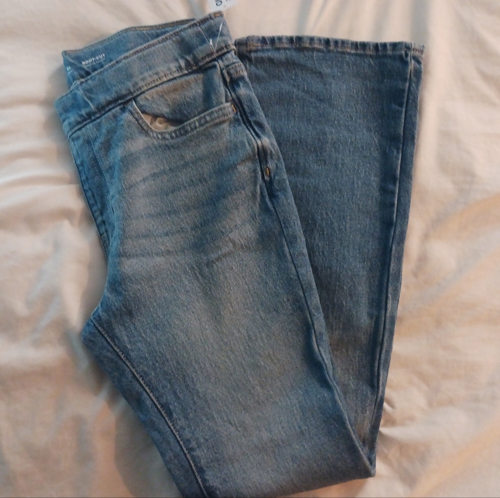 Old Navy ~ Boot-Cut Pull-On Jeans for Girls in Light Wash XL (14-16) NWT